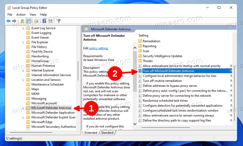 How to Disable Windows Defender