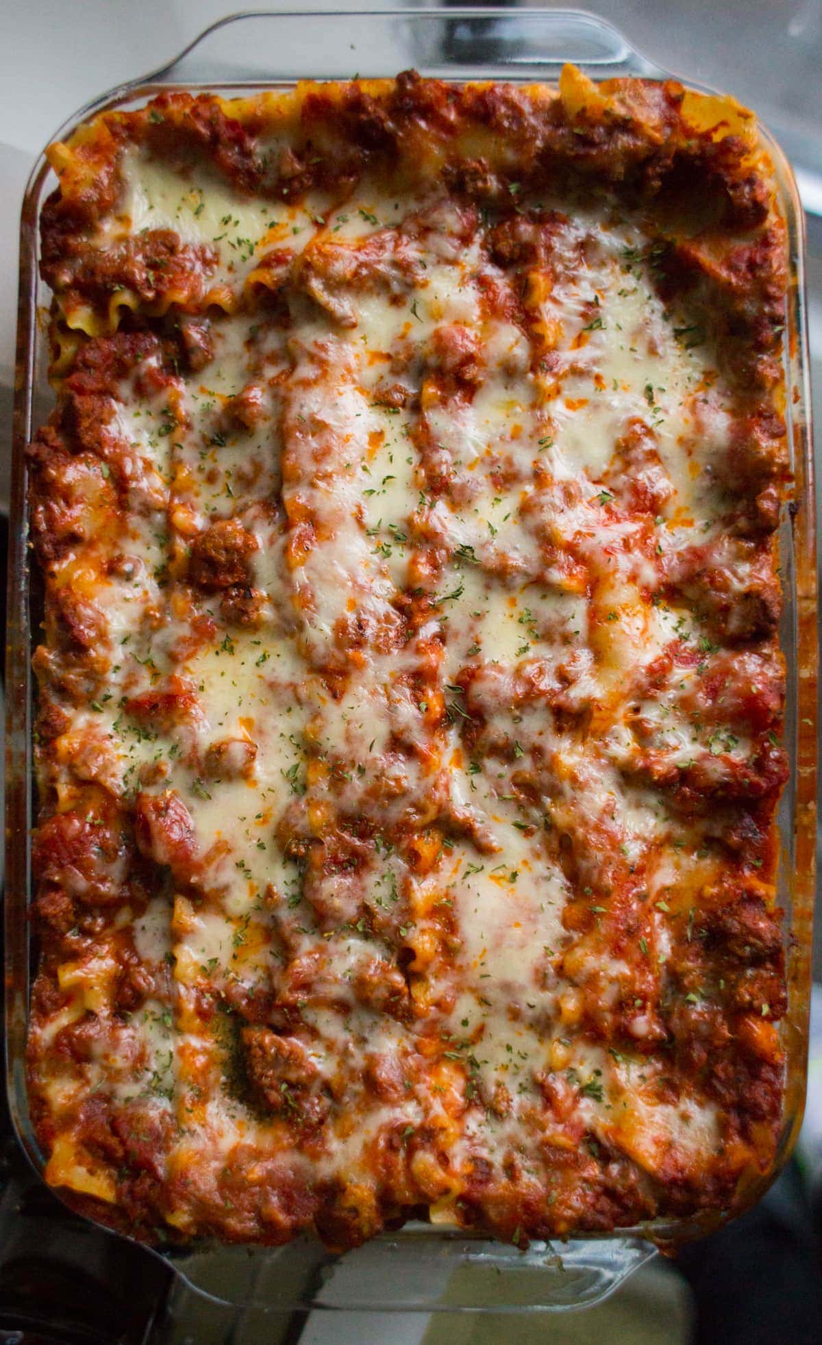 Delicious baked lasagna