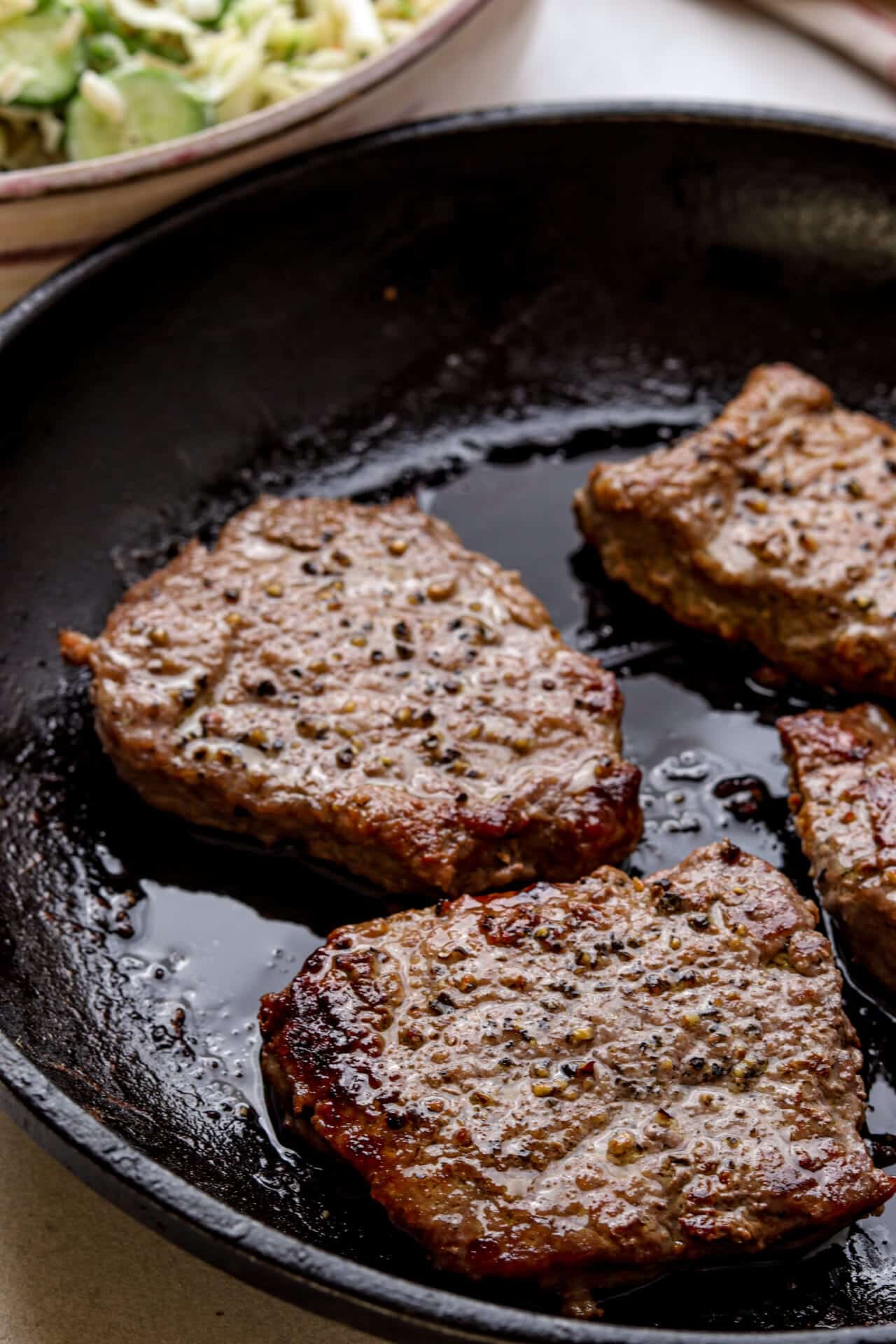 Cooking Cube Steak